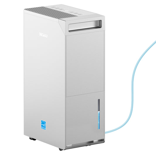 DECIUU 5000 Sq.Ft Energy Star Most Efficient 2024 Dehumidifier with Pump,Max 100 Pint (Standard 70 Pint) Dehumidifier for Basement with Drain Hose,Intelligent Humidity Control for Home Bathroom Garage Bedroom