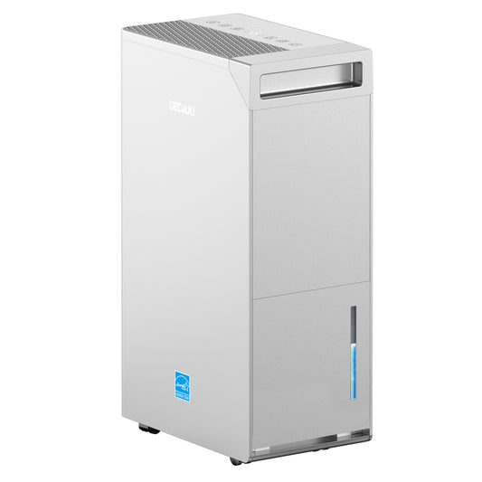 DECIUU 5000 Sq.Ft Energy Star Most Efficient 2024 Dehumidifier,Max 100 Pint (Standard 70 Pint)  Dehumidifier for Basement with Drain Hose,Intelligent Humidity Control for Home  Bathroom Garage Bedroom