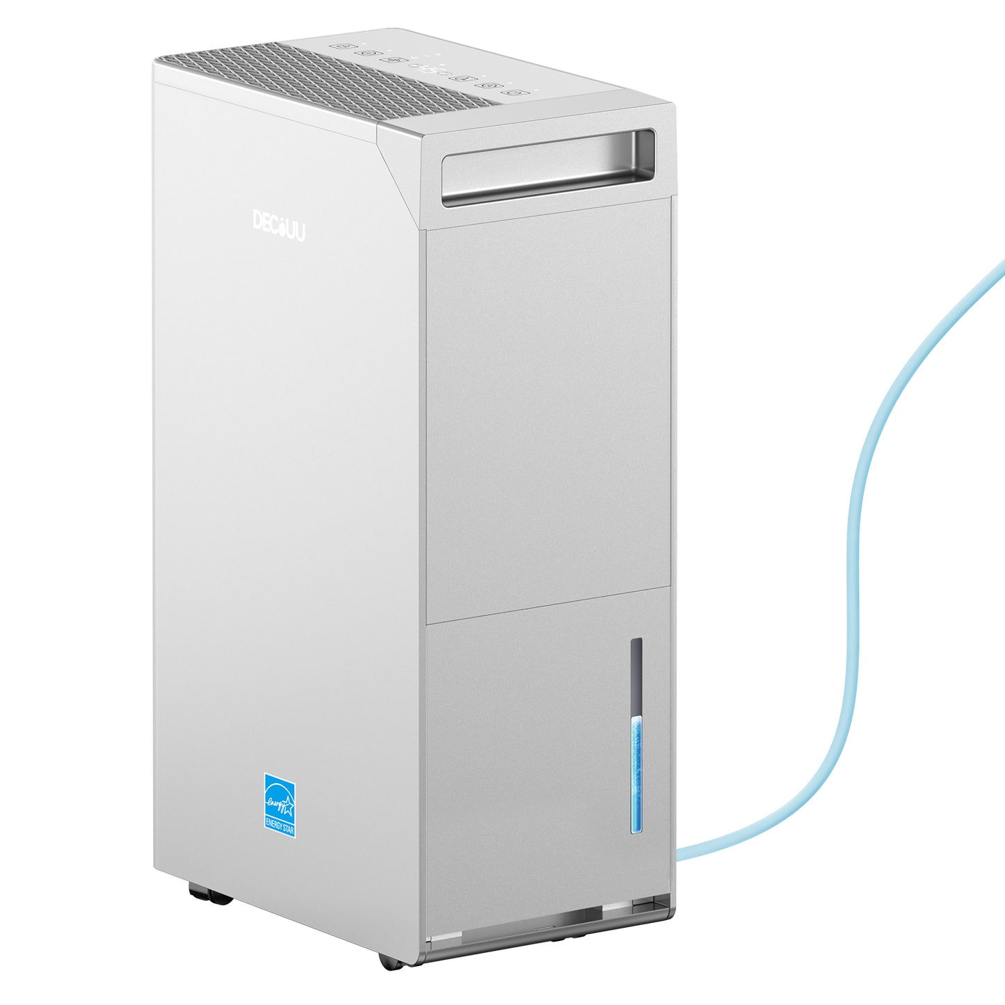 DECIUU 5000 Sq.Ft Energy Star Most Efficient 2024 Dehumidifier with Pump,Max 100 Pint (Standard 70 Pint) Dehumidifier for Basement with Drain Hose,Intelligent Humidity Control for Home Bathroom Garage Bedroom