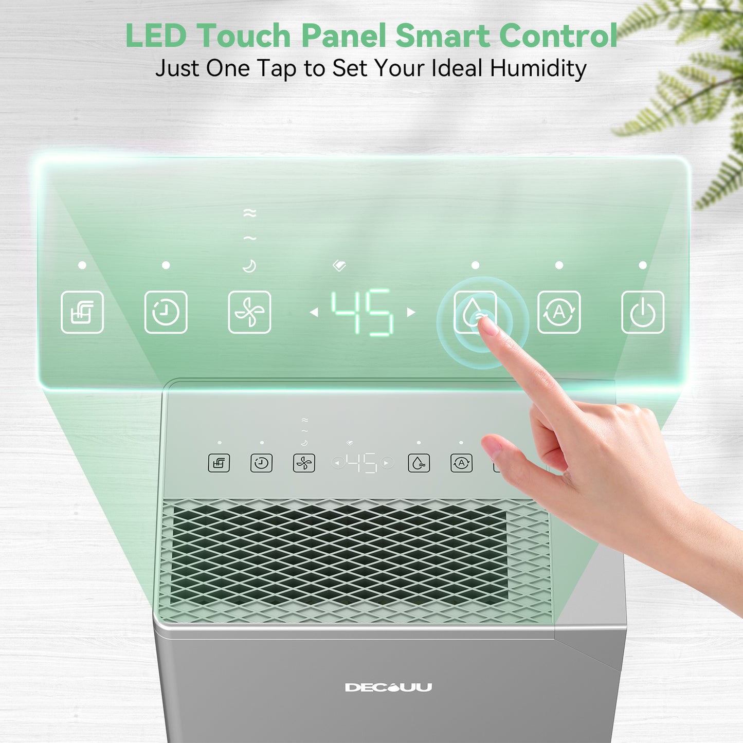 DECIUU 5000 Sq.Ft Energy Star Most Efficient 2024 Dehumidifier with Pump,Max 100 Pint (Standard 70 Pint) Dehumidifier for Basement with Drain Hose,Intelligent Humidity Control for Home Bathroom Garage Bedroom